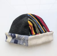 Image 1 of Upcycled Reversible Beanie Cotton Blend 20