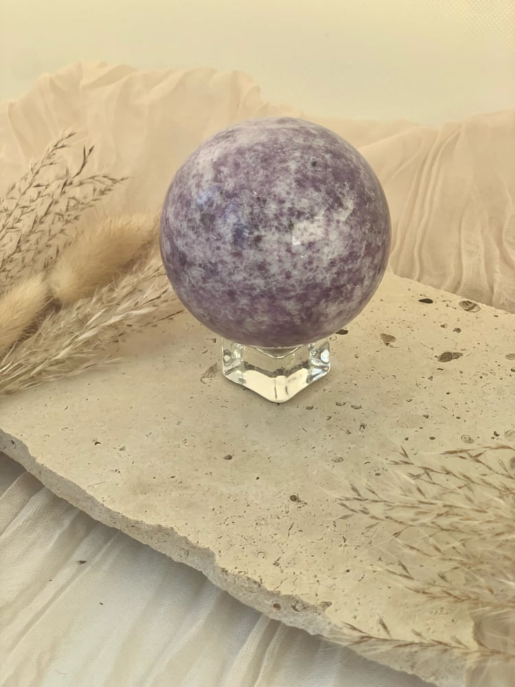 Image of Lepidolite sphere lge 