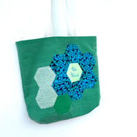 Image 1 of ‘Be Bold’  Hand Embroidered & Patchwork Tote