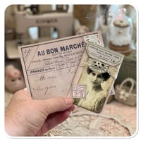 Image 20 of Vintage French envelope of lace samples and booklet