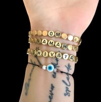 Om Namah Shivaya Mantra Bracelet Stack