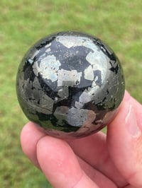 Image 2 of Pyrite In Magnetite Sphere #1107