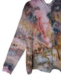 Image 5 of ♻️ UPCYCLED XL Lightweight Hoodie Tee in Mojave Ice Dye