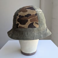 Image 5 of Reworked 6-panel Reversible Bucket Hat Camouflage-2  L 23"