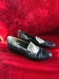 Image 1 of Vintage 70s Loafer Cuban Heels 