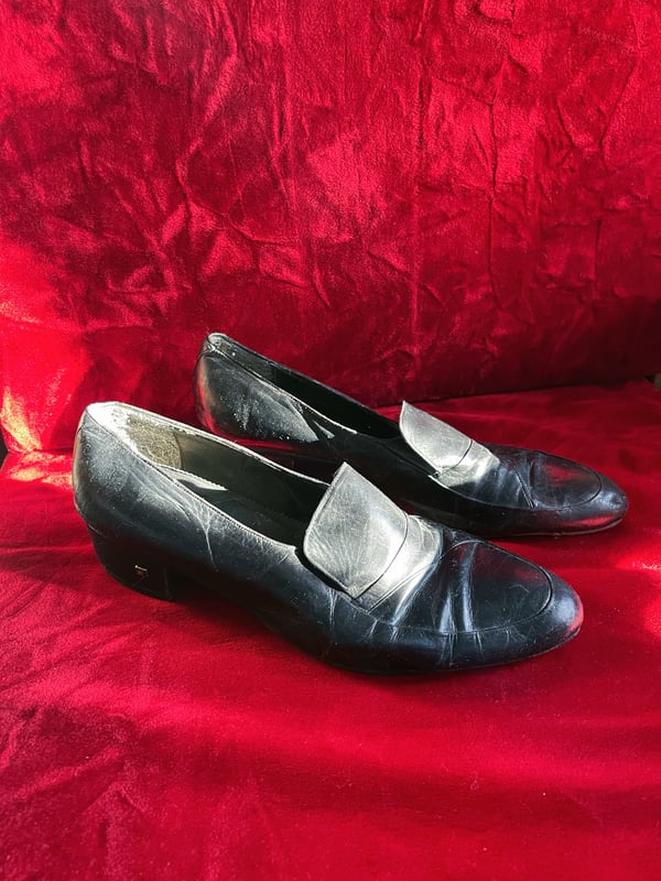 Image of Vintage 70s Loafer Cuban Heels 