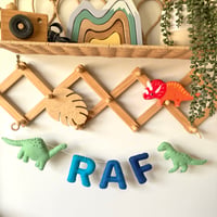 Image 1 of Dinosaur Name Garland - Jungle