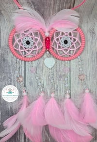 Image 2 of Pink Owl Dreamcatcher