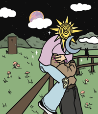 Image 2 of Sun n moon print