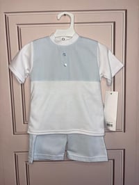 Boys stripped short set 