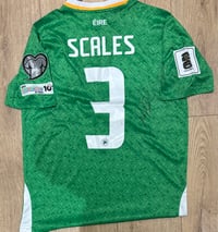 Signed Liam Scales Ireland Shirt
