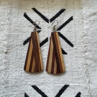 Melinated Wooden Earrings
