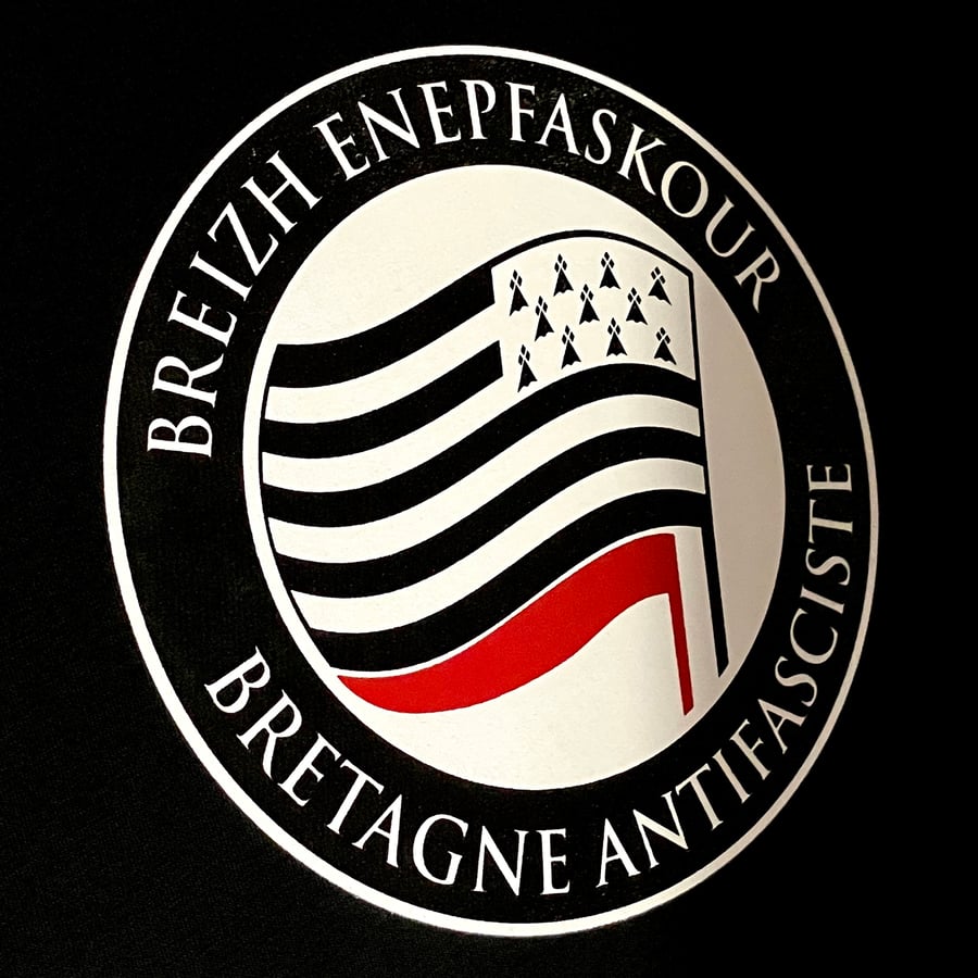 Image of T-shirt Drapeau Breton Antifa "Breizh Enepfaskour / Bretagne Antifasciste"