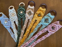 Image 3 of Macrame hat hanger- Design 1