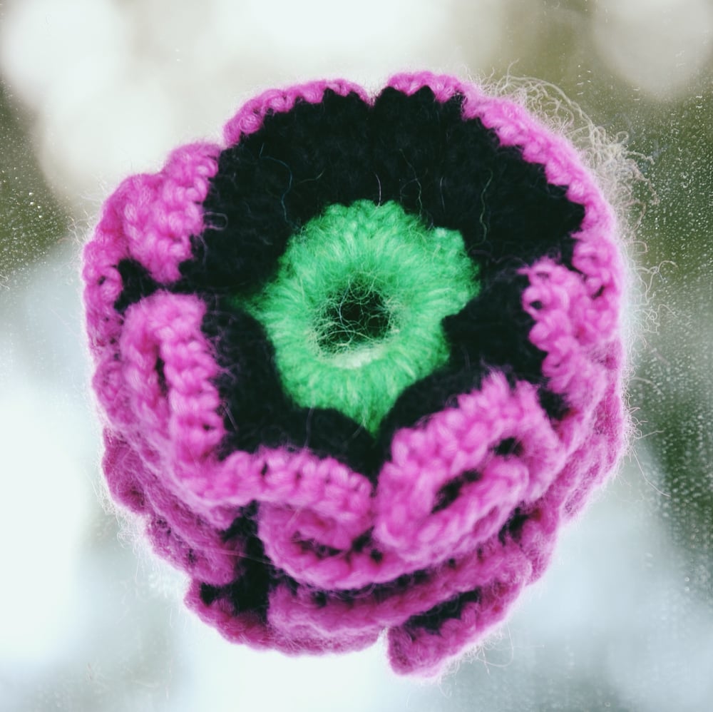 Image of crocheted scrunchies small