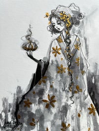 Image 3 of Lasairín - the witch of hearth - inktober 5