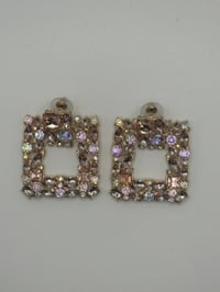 Image 7 of Diamanté Square earring