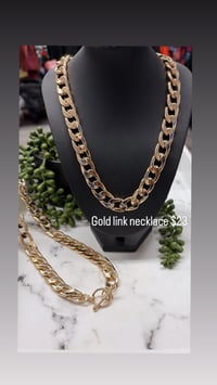 Image 1 of Gold link necklace 