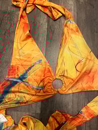 Image 2 of ringlet printed tie tip