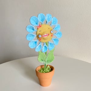 Image of Singing Flower in Baby Blue
