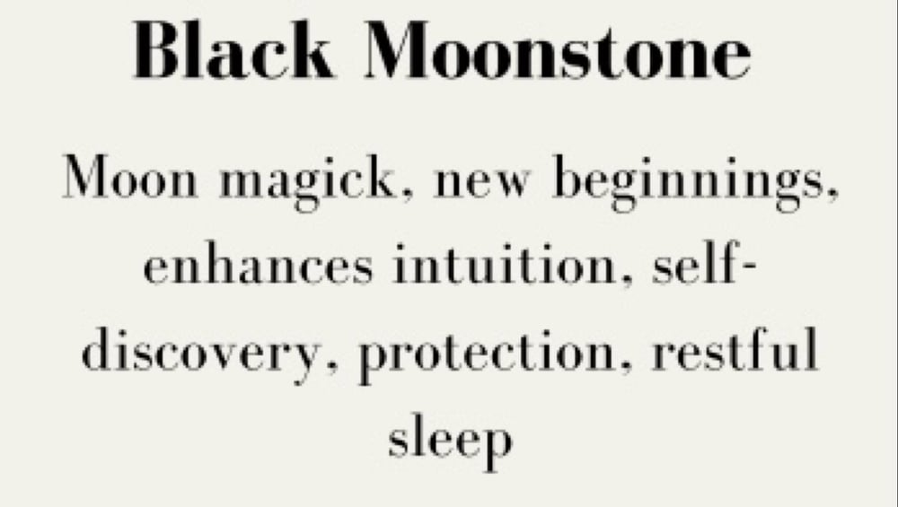 Black Moonstone Spheres