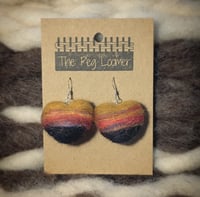 Image 1 of Sunset Heart Earrings 