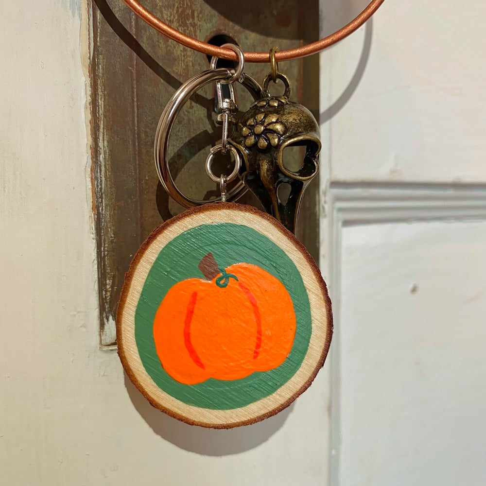 Image of pumpkin patch keychain