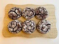 Image 1 of Chocolate fudge crinkle cookies 