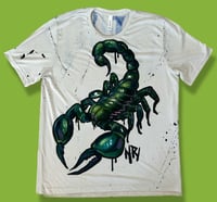 Image 1 of “STINGER” HAND PAINTED T-SHIRT XL