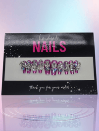 Image 1 of Luxe Barbie - Handmade Press On Nails (Medium)