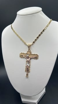 Image 4 of GOLD JESUS CROSS NECKLACE