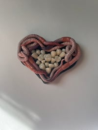 Image 1 of Worm Heart and Teeth Wall Sculpture