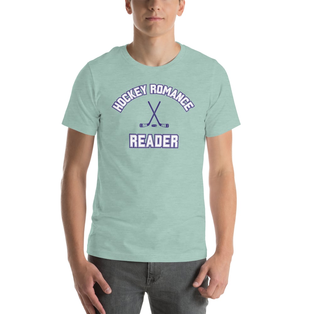 Image of Hockey romance reader Unisex t-shirt