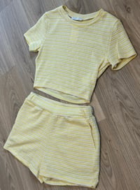 Image 2 of Crochet stripe shorts set - 4 colours 