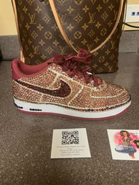 Image 4 of Blinged Air Force ones