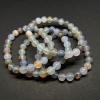 Image 1 of Blue Agate Bracelet (Natural color) 
