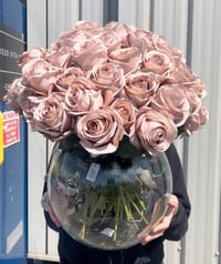 Image 1 of Roses Bowls (large roses) - Nude / Mink / white / pink