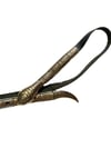 70s French snake belt leather and metal 