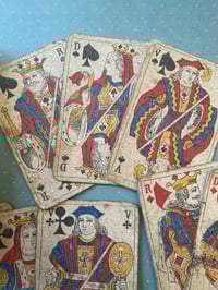 Image 1 of Tres Vieux Jeu de 32 Cartes I.B.F. Bordeaux, dans sa Boite Publicitaire en bois, Martini
