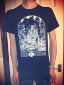 Image of NEW Black T-Shirt with Bone White Print