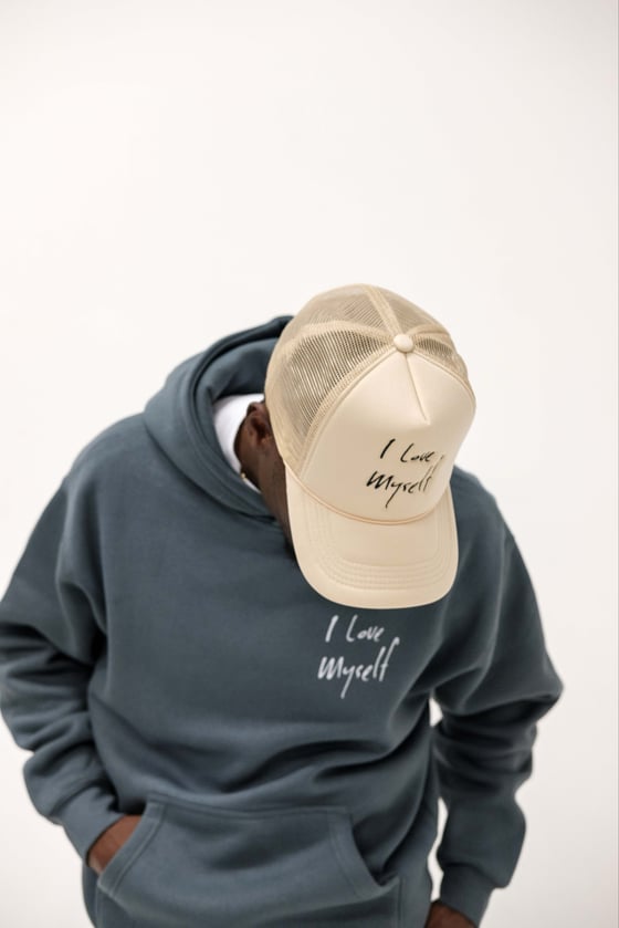 Image of Cream ILoveMyself Trucker Hat