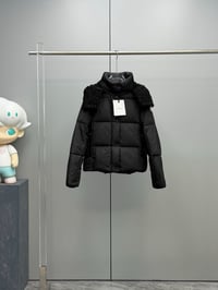 Image 2 of Monclèr Shearling Hoodie Jacket