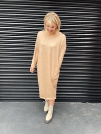 Image 2 of Milano jumper dress with pockets & sleeves - thicker fabrics 