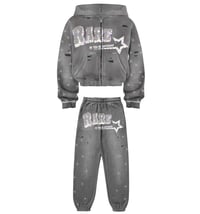 RARE GREY RHINESTONE SET