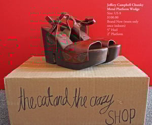 Image of Jeffery Campbell Chunky Metal Platform Wedge