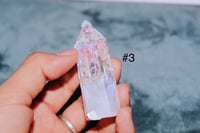 Image 3 of Aura Crackle Clear Quartz Towers