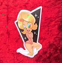 Mars Attacks Pinup Vinyl Sticker
