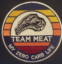 Image 3 of TEAM MEAT T-Bone Logo Patch Hat - Navy/Khaki