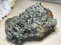 Image 2 of Large Quartz Crystal Points Cluster with inclusions & Fluorite | China #2887