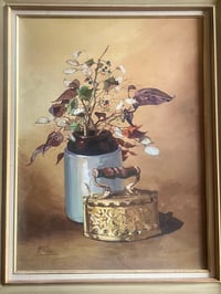 Image 3 of Large Oil Still Life on Canvas